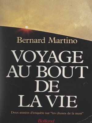 cover image of Voyage au bout de la vie